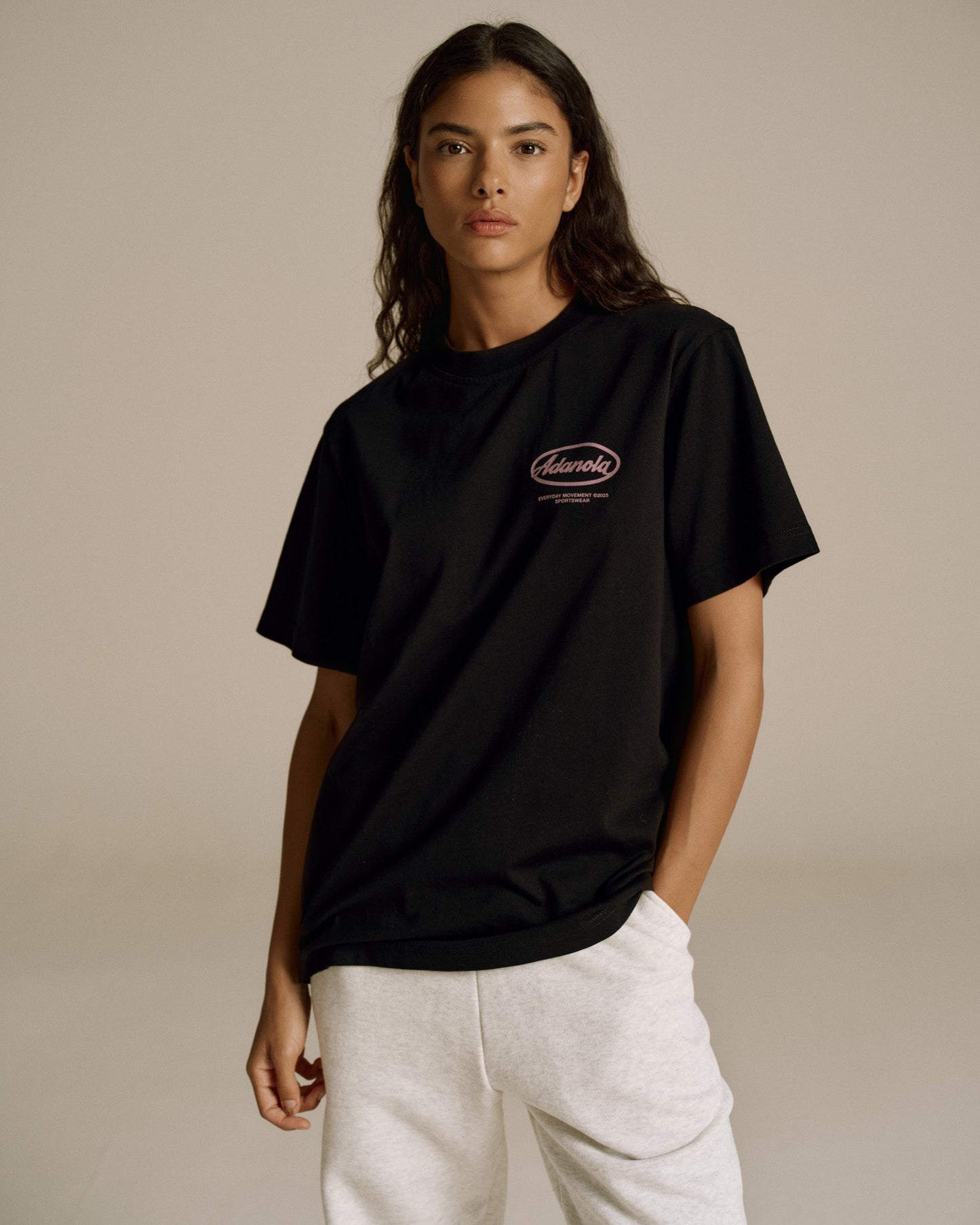 Signature Short Sleeve Oversized T-shirt - Black