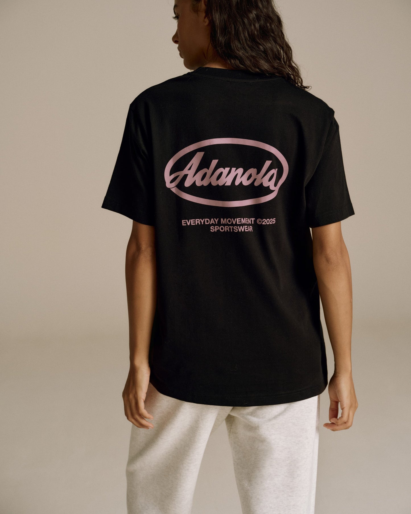 Signature Short Sleeve Oversized T-shirt - Black