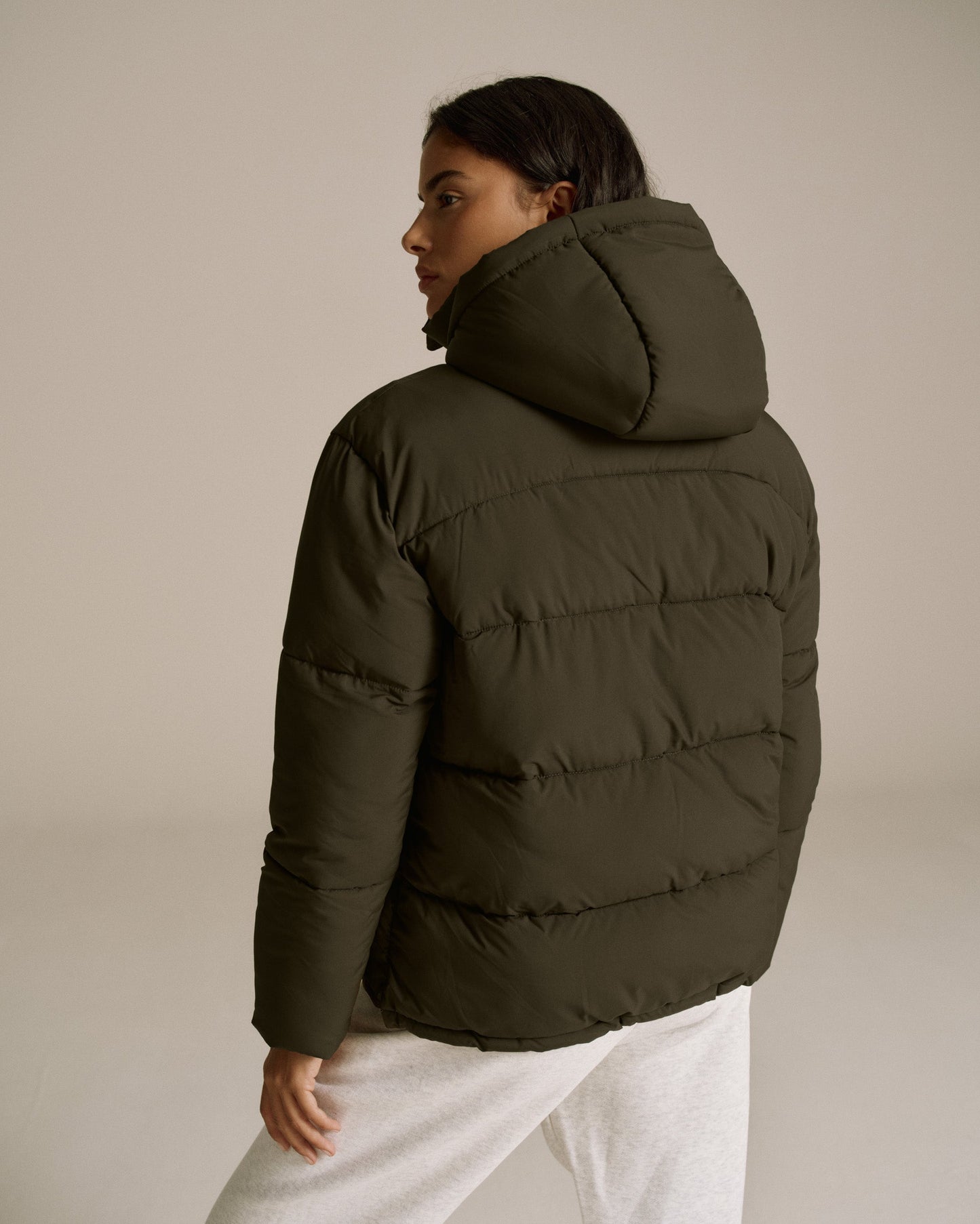 Matte Puffer Jacket - Fern Green