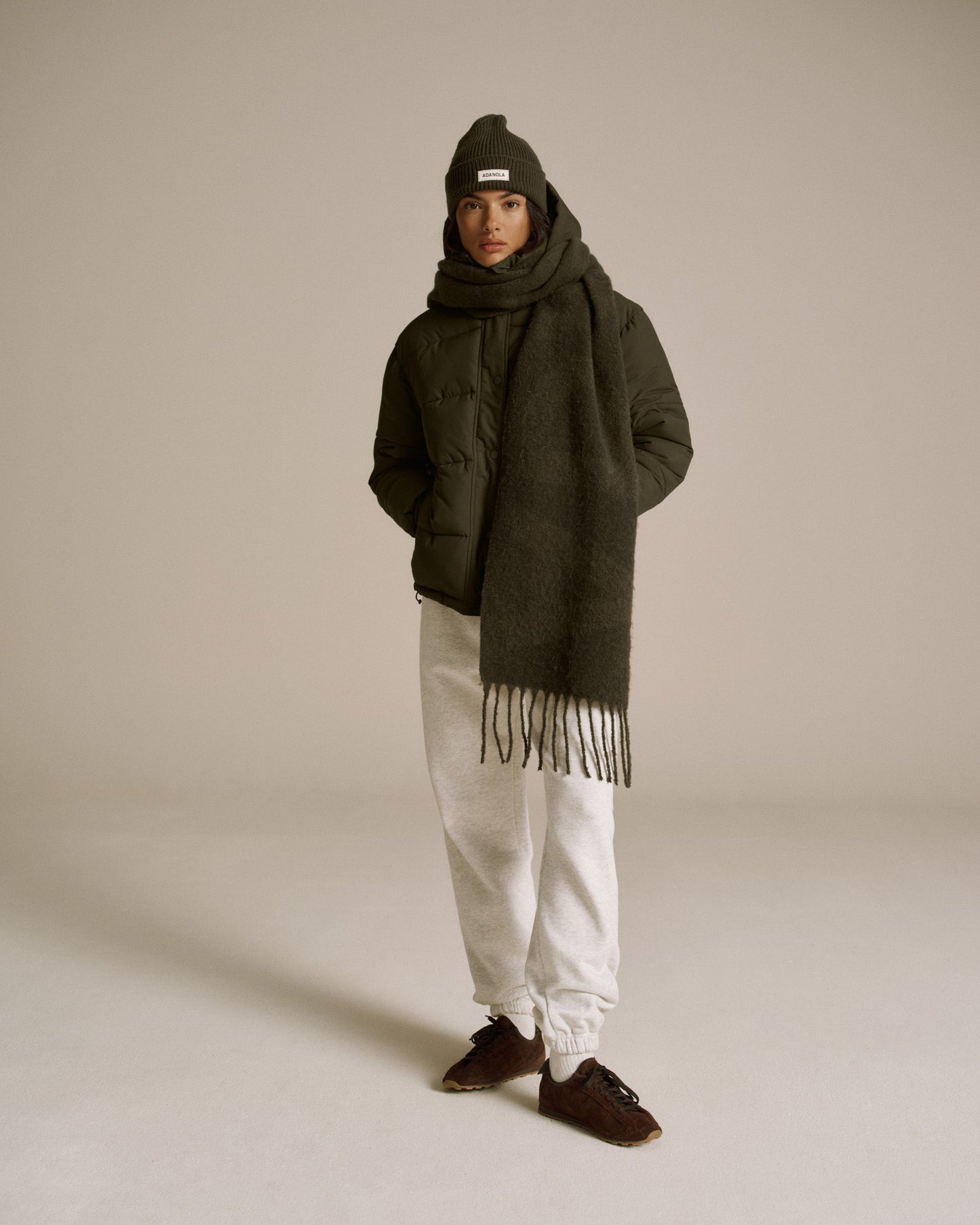 Knit Scarf - Fern Green