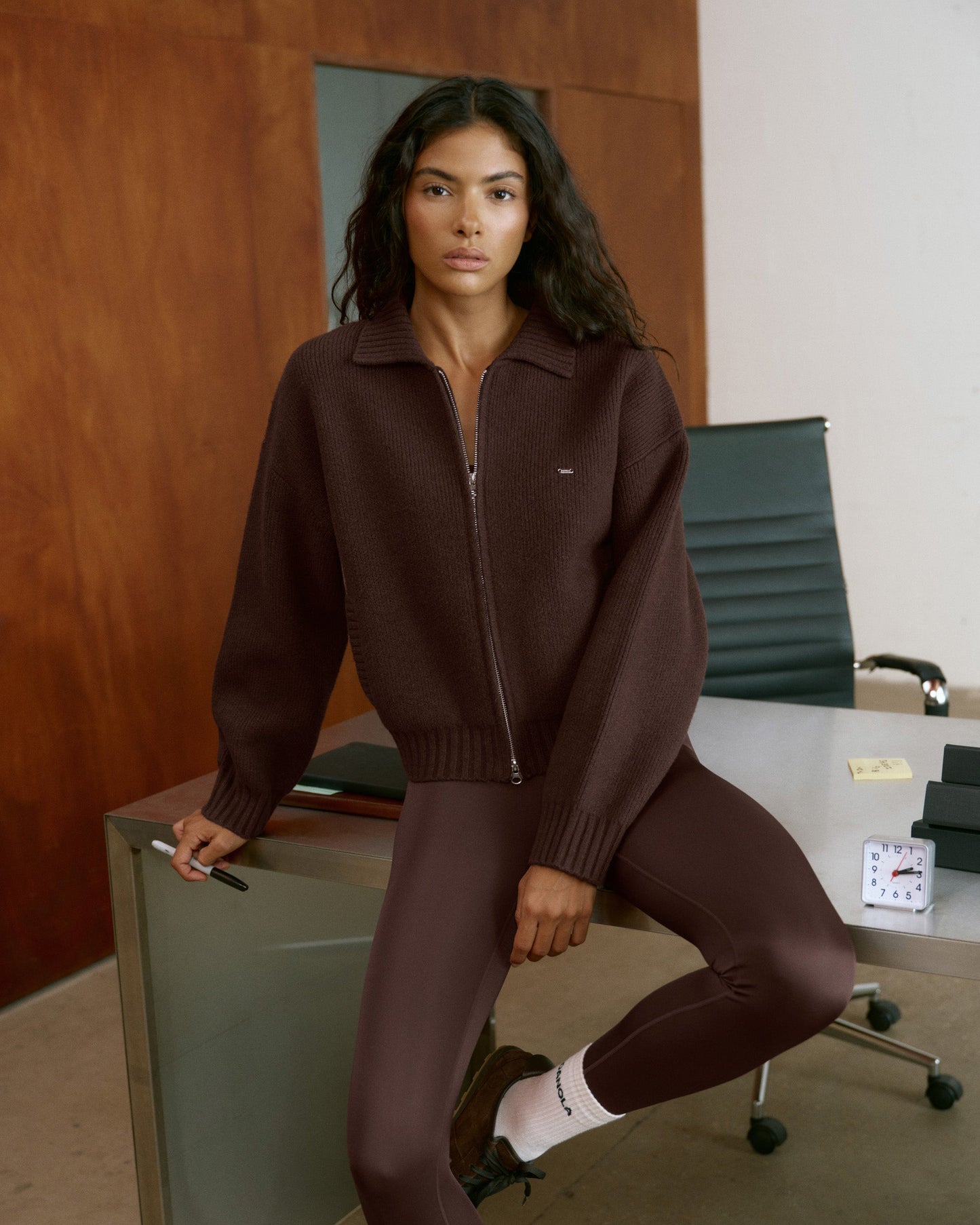 Ultimate Gloss Leggings - Chocolate Brown