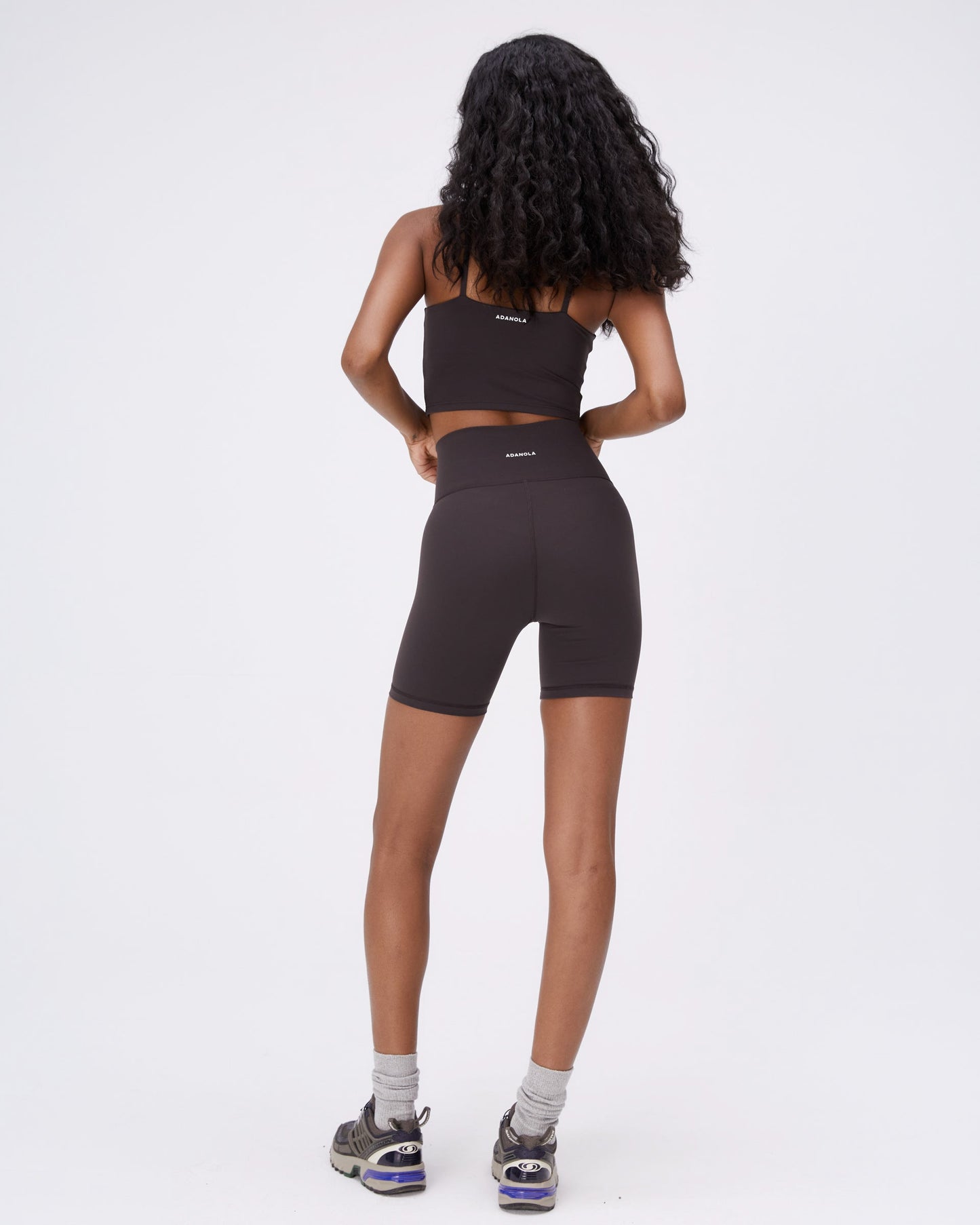 Ultimate Wrap Over Crop Shorts - Coffee Bean