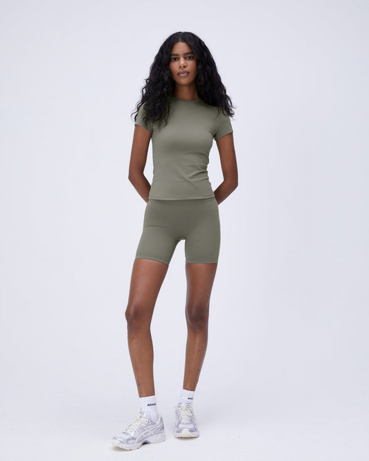 Ultimate Crop Shorts - Olive Green