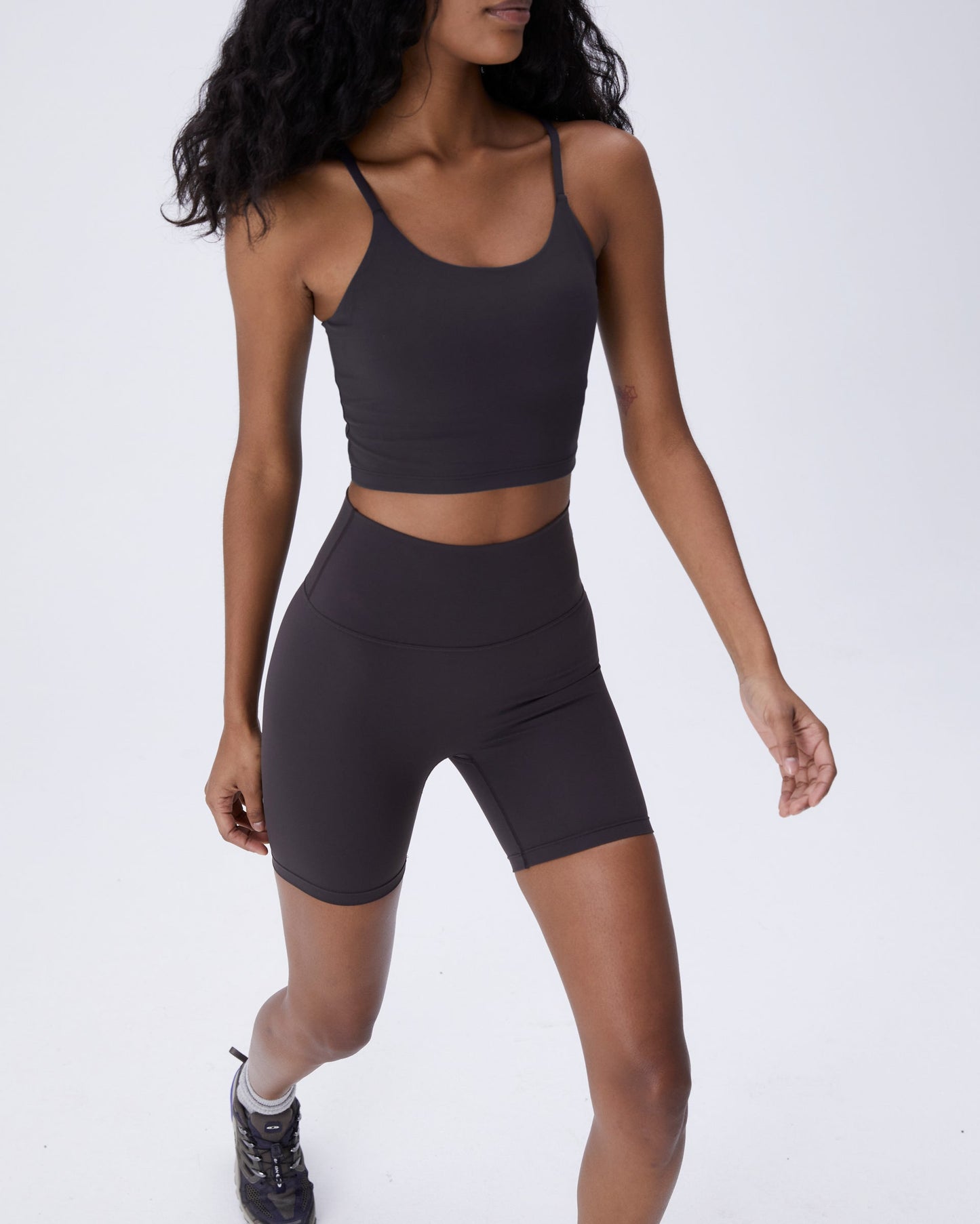 Ultimate Crop Shorts - Coffee Bean