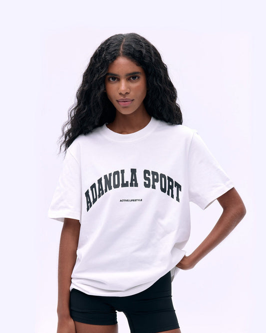 AS Short Sleeve Oversized T-Shirt - White