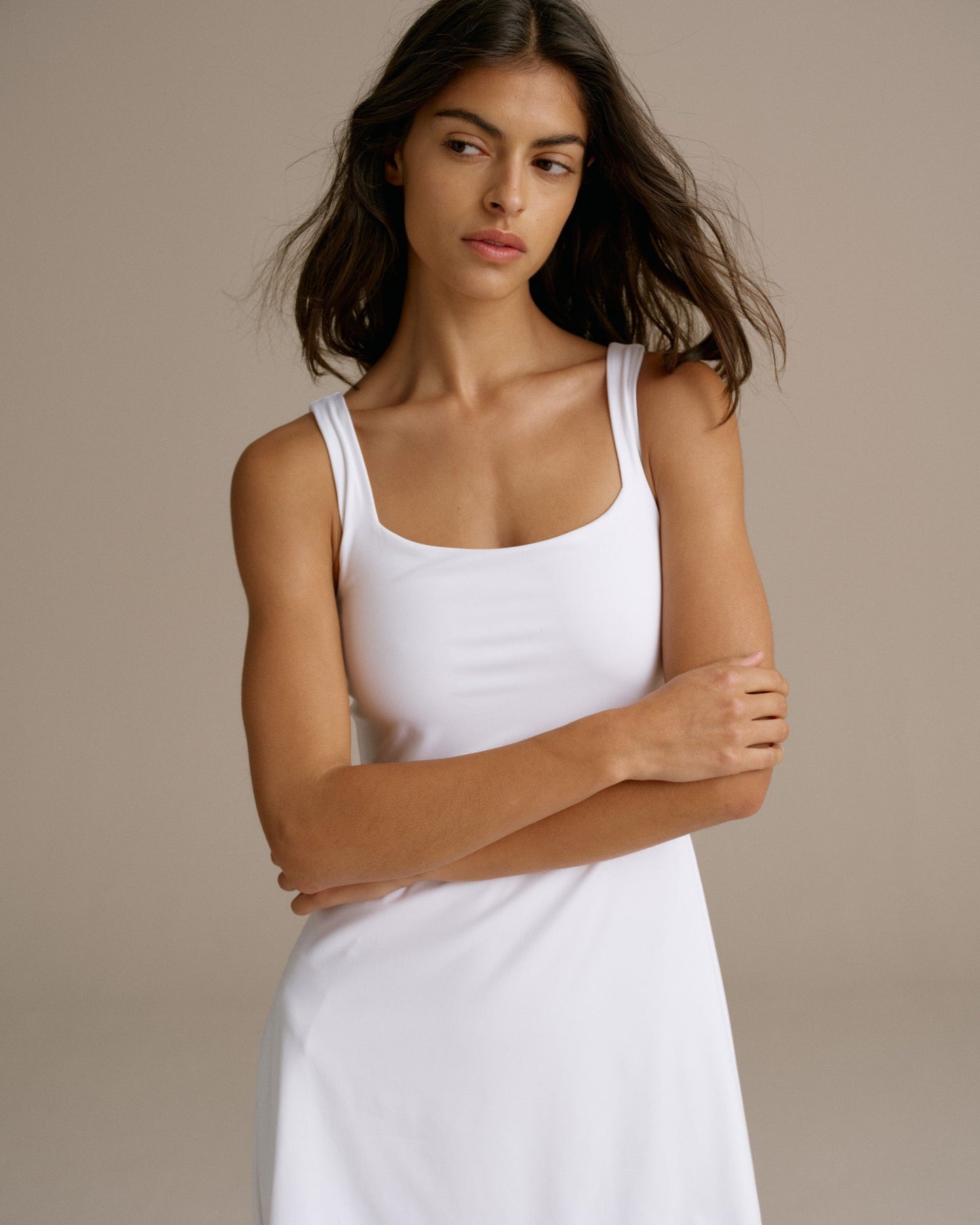 Ultimate Square Neck Dress - White