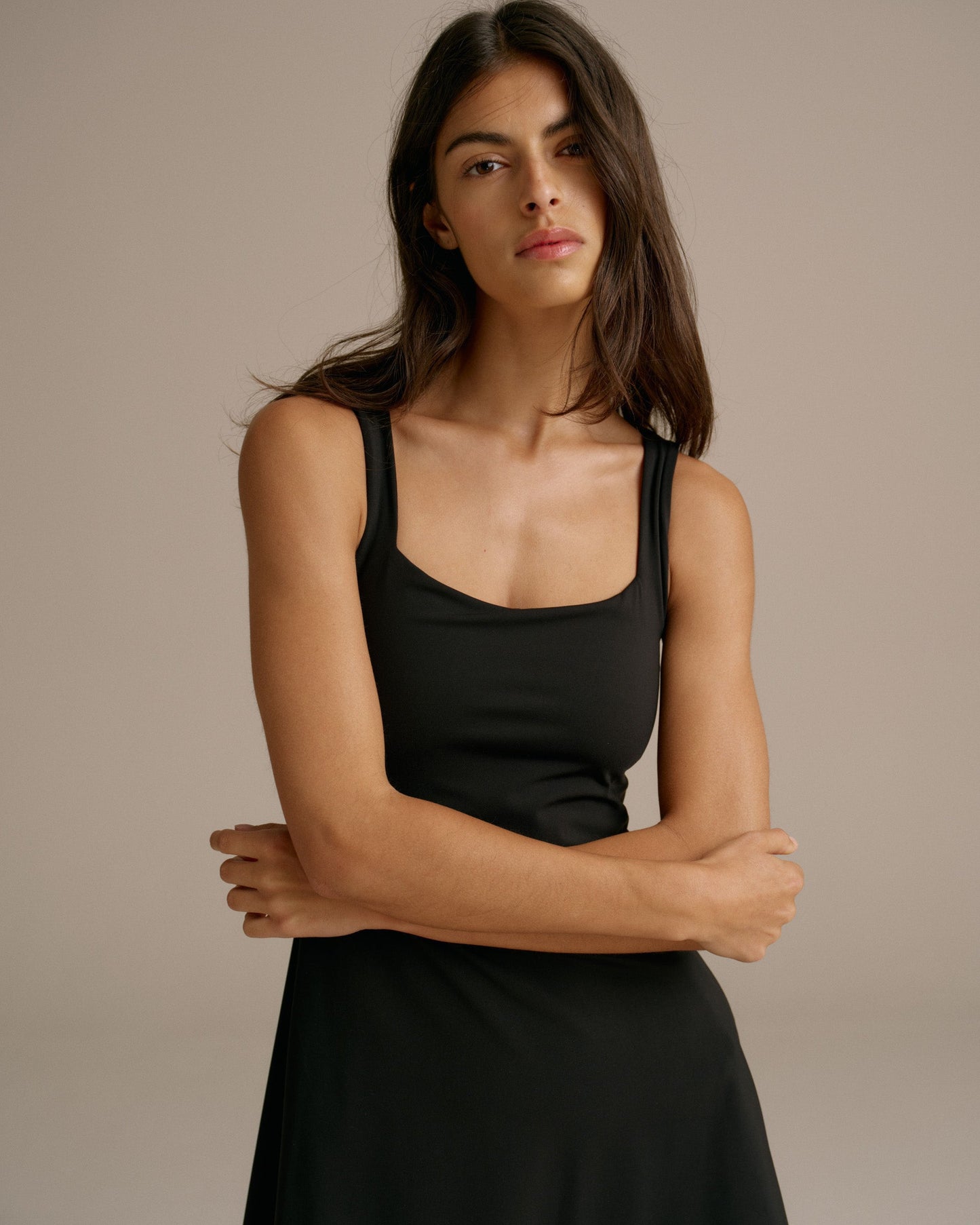Ultimate Square Neck Dress - Black
