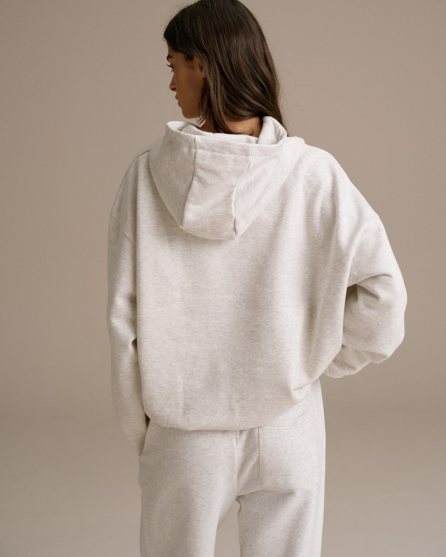 AS Oversized Hoodie - Light Grey Melange
