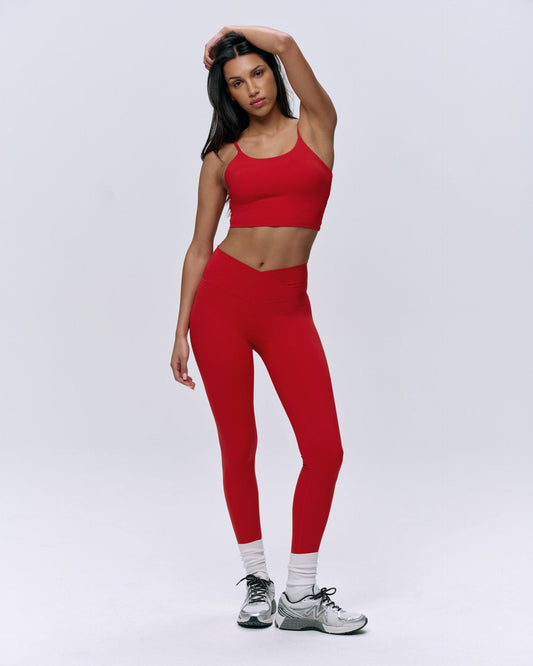 Ultimate Wrap Over Legging - Classic Red