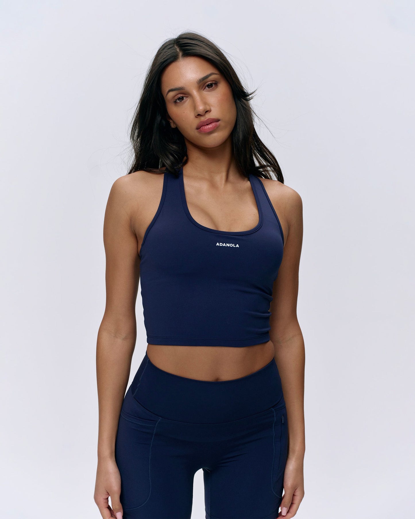 Ultimate Racer Back Tank - Navy