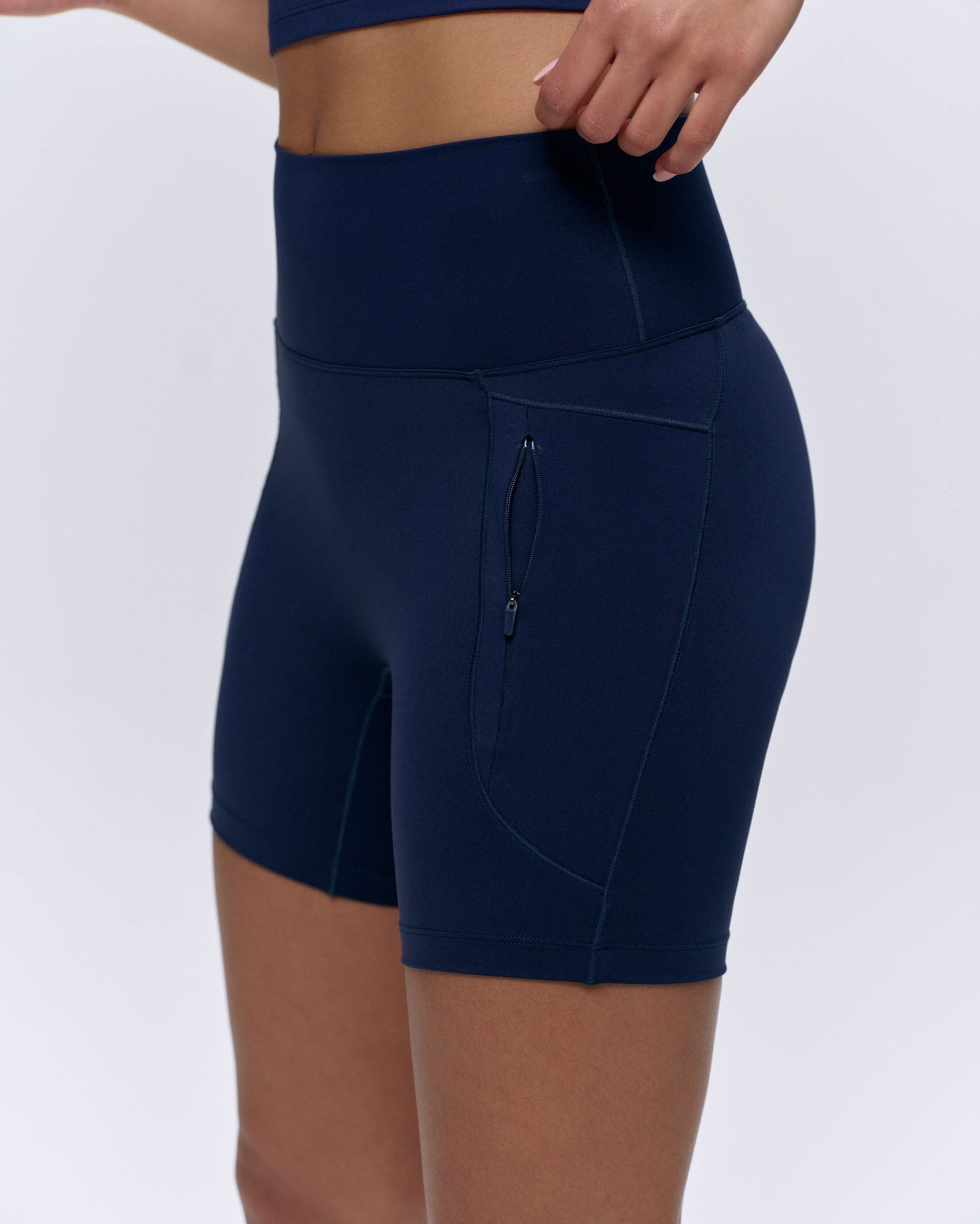 Ultimate Ultra Crop Pocket Shorts - Navy Blue