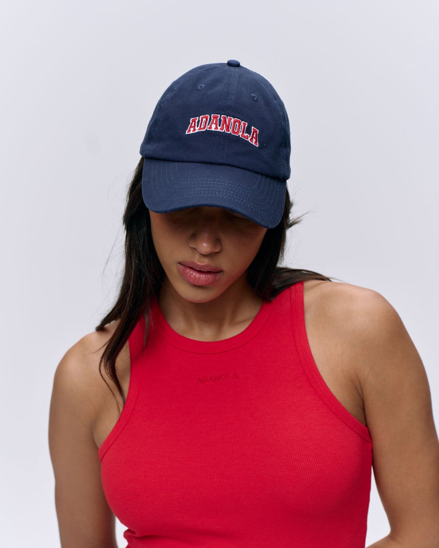 Varsity Cap  - Navy Blue/Red