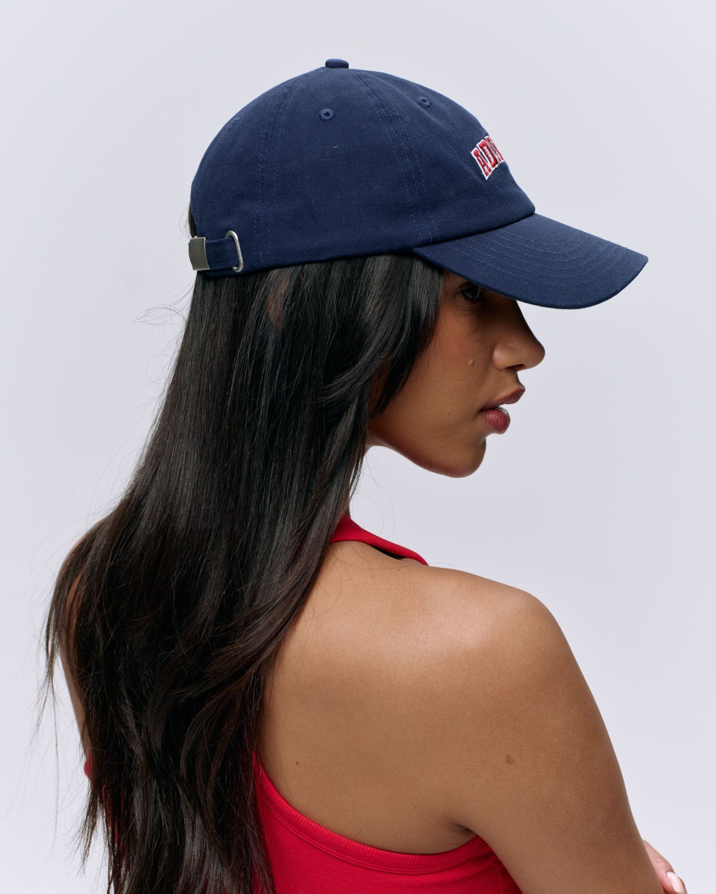 Varsity Cap  - Navy Blue/Red
