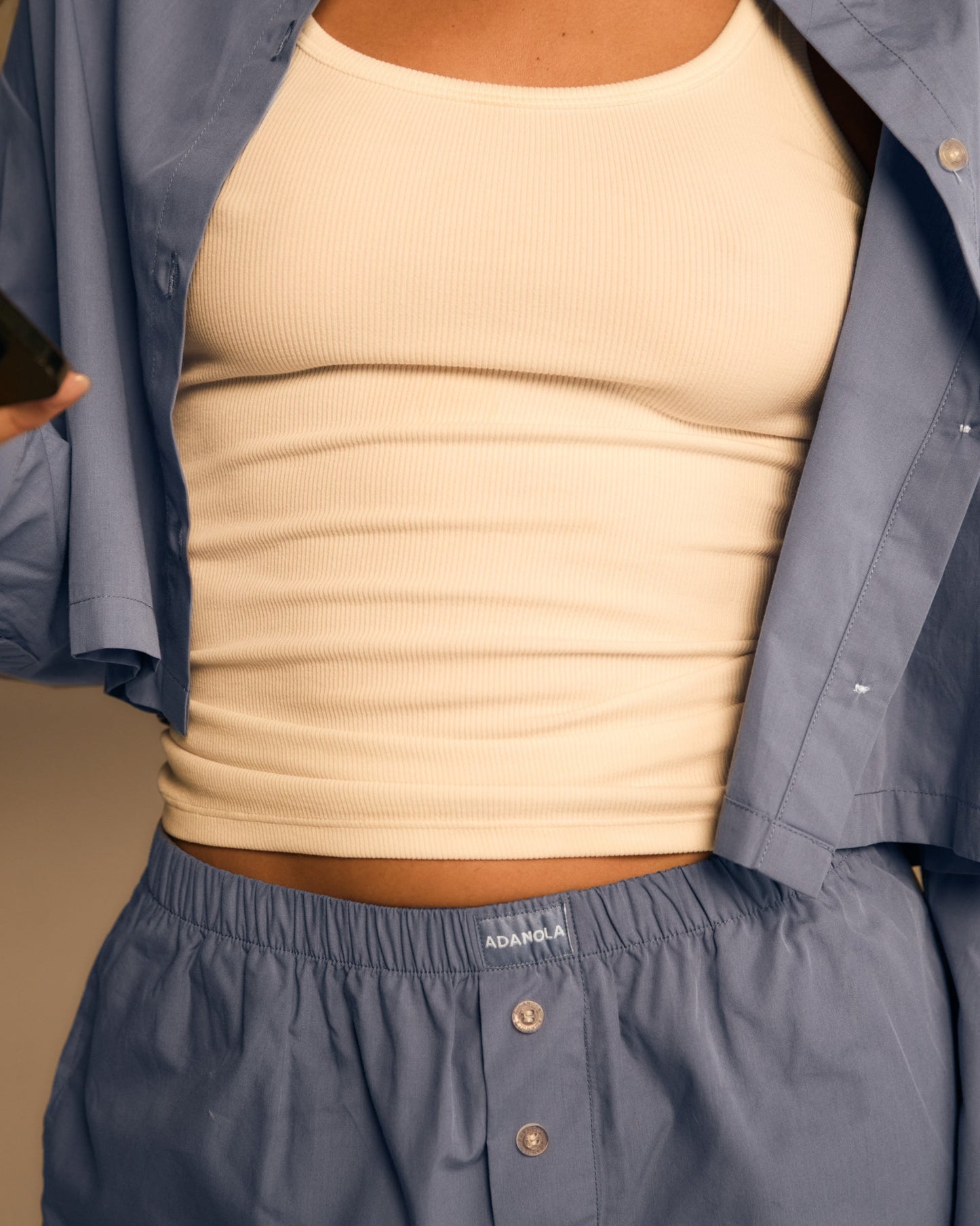 Cotton Boxer Shorts - Blue