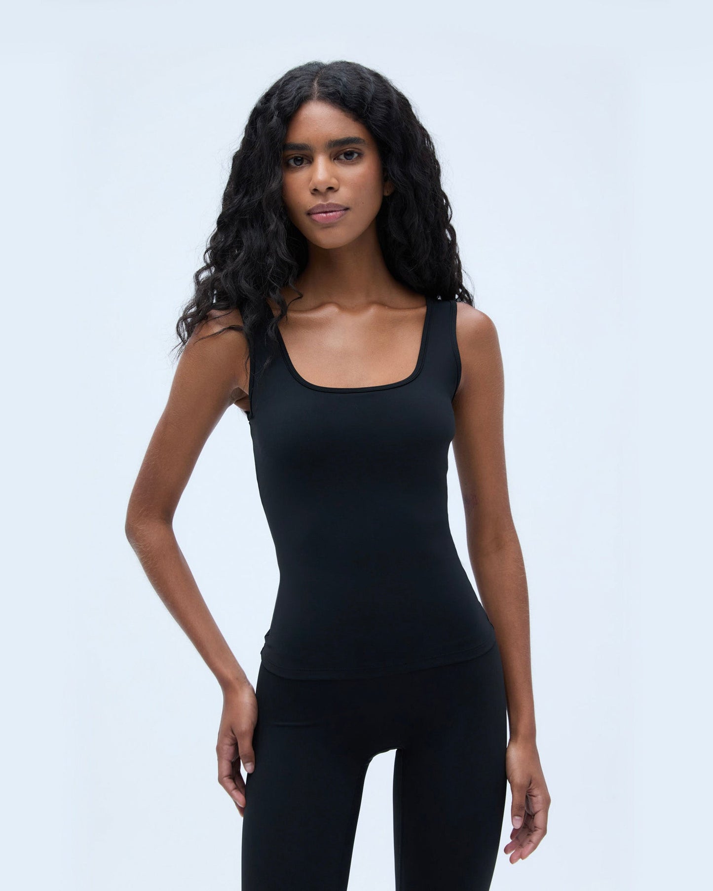 Ultimate Square Neck Top - Black