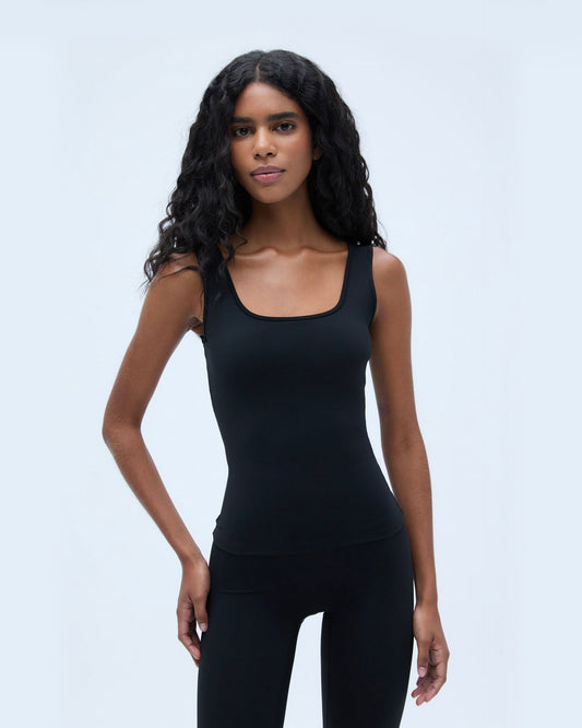 Ultimate Square Neck Top - Black