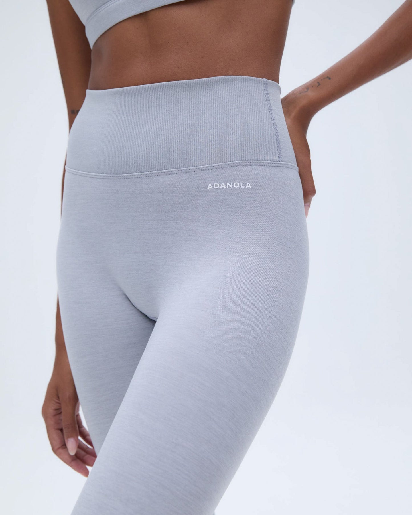 Brushed Legging - Light Grey Melange