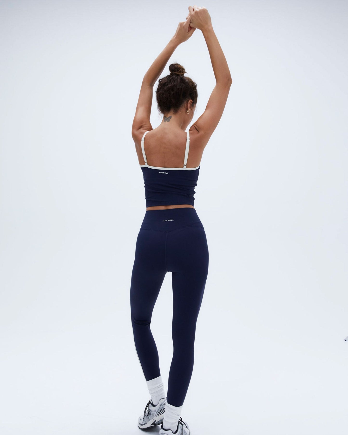 Ultimate Piping Leggings - Navy Blue/Marshmallow