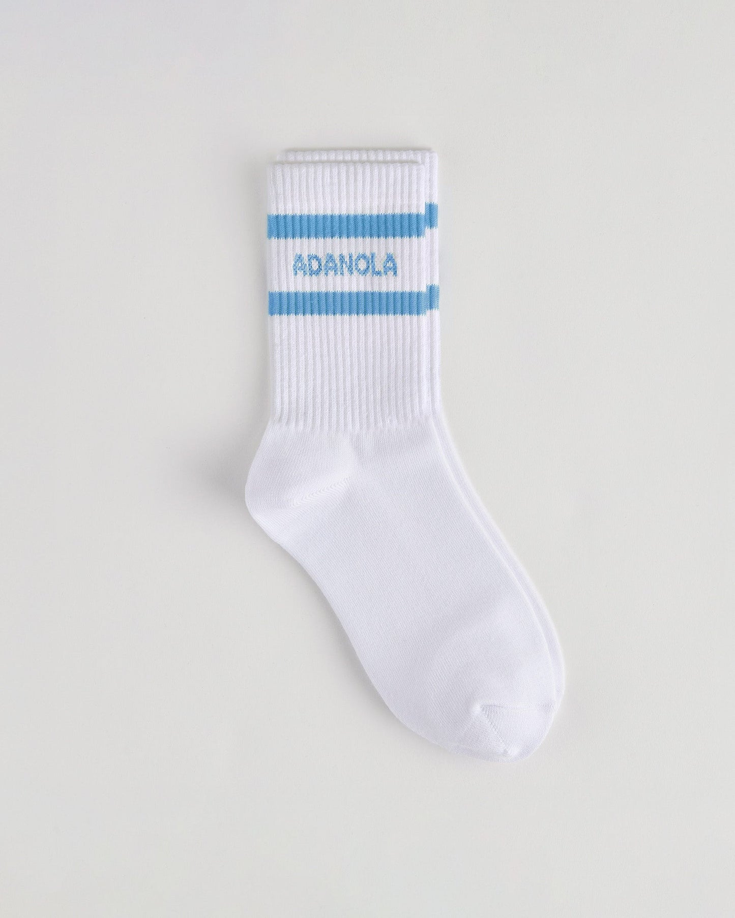 Sports Stripe Socks - White/Blue