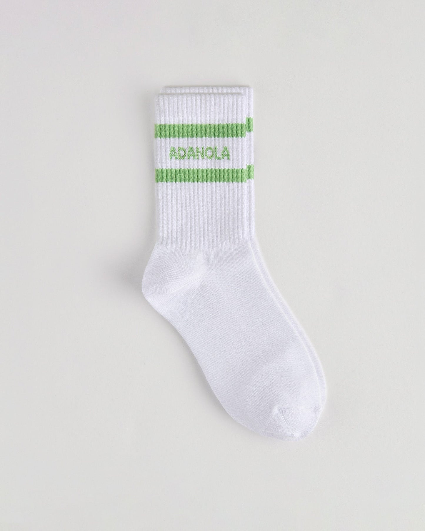 Sports Stripe Socks - White/Green