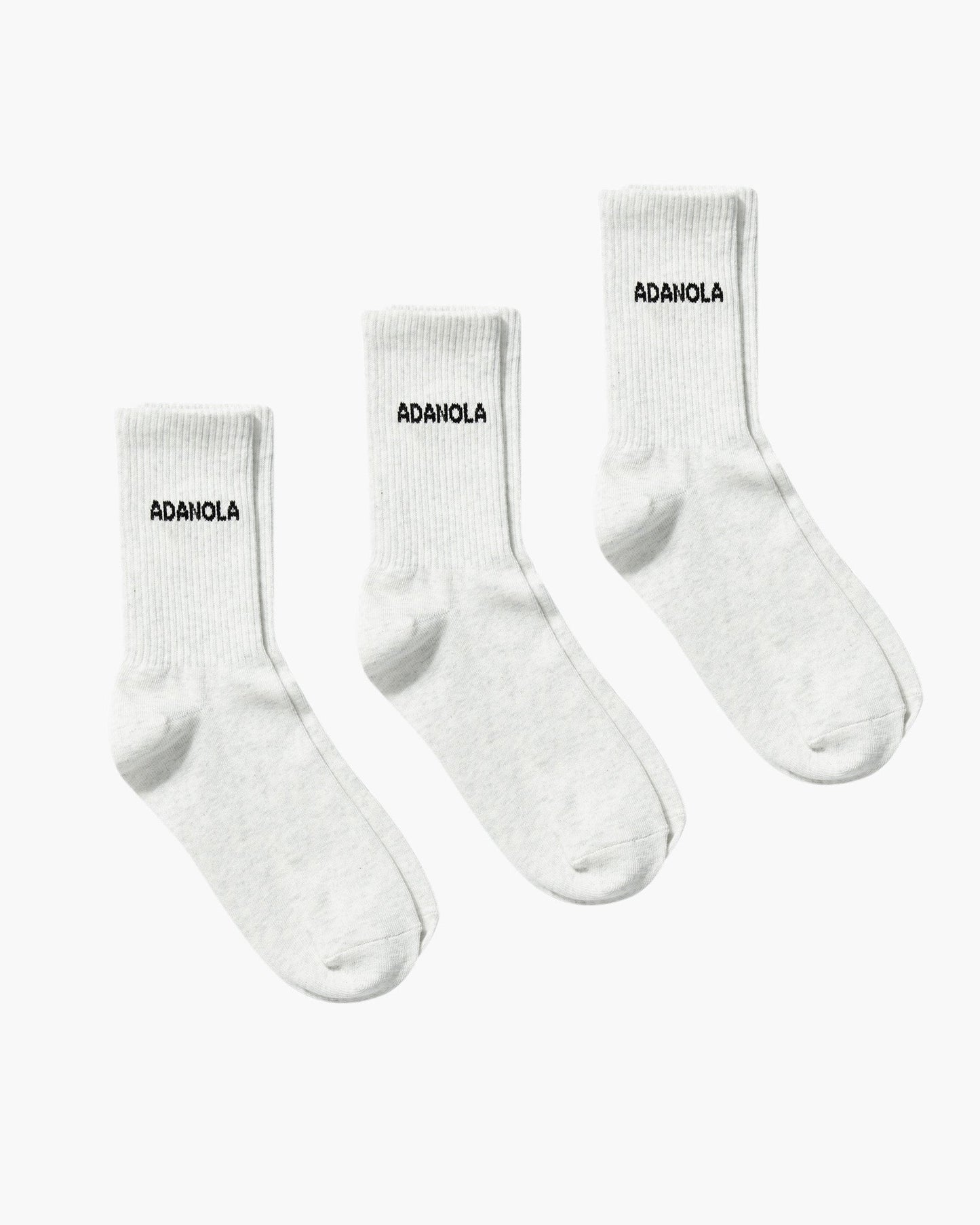 3 Pack Socks - Light Grey Melange